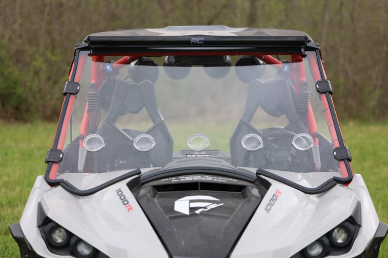 RC LED Light Kit | Front Mount | 40" Black Dual Row | White DRL | Can-Am Commander Max 1000 (manufacturer page)
