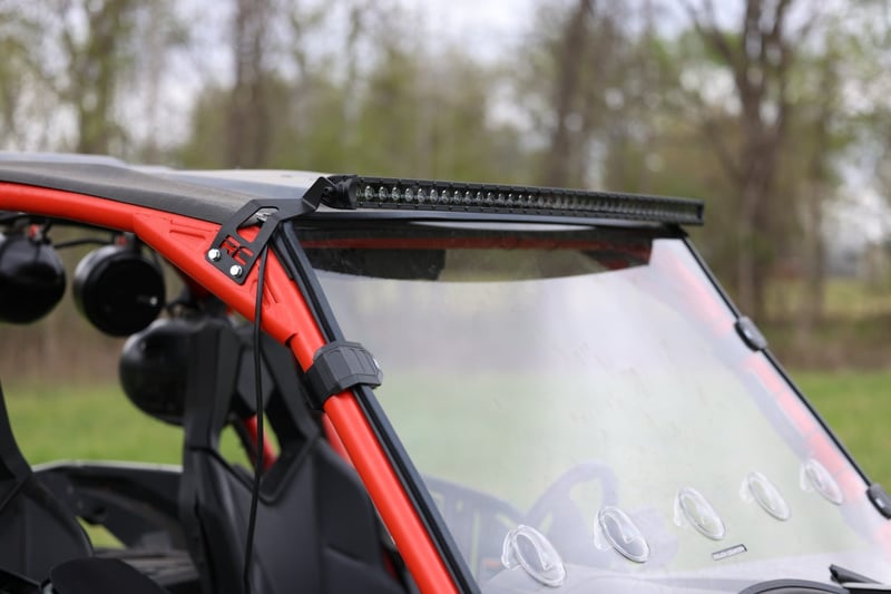 RC LED Light Kit | Front Mount | 40" Black Dual Row | White DRL | Can-Am Commander Max 1000 (manufacturer page)