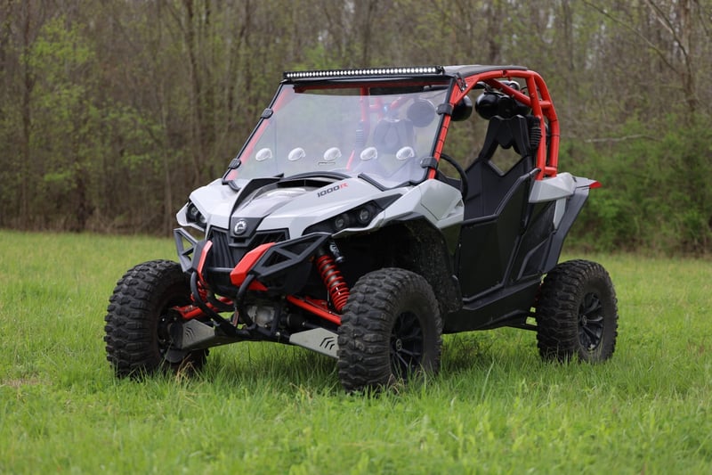 RC LED Light Kit | Front Mount | 40" Black Dual Row | White DRL | Can-Am Commander Max 1000 (manufacturer page)