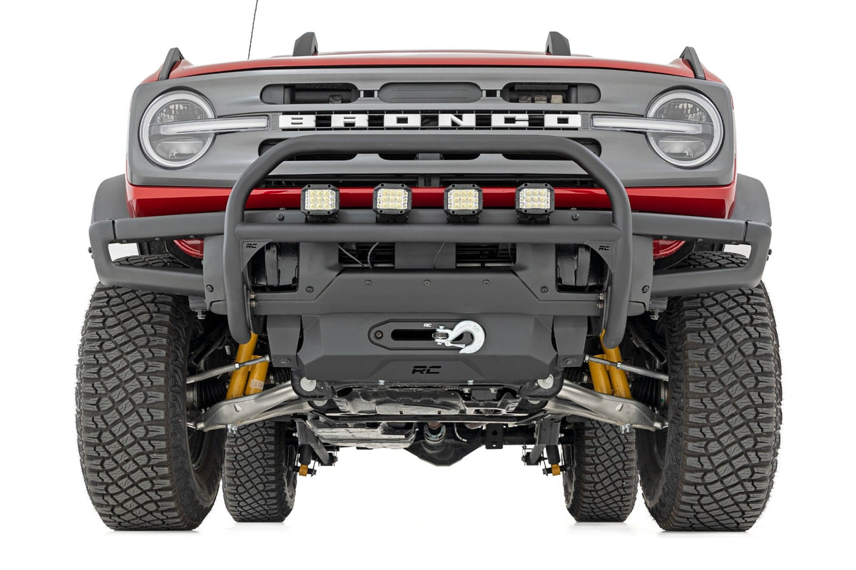 Nudge Bar | 20 Inch BLK DRL Single Row LED | OE Modular Steel | Ford Bronco (21-26) - Bull Bars (Image 5 of 6)