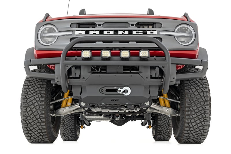 RC Nudge Bar | 20 Inch BLK DRL Single Row LED | OE Modular Steel | Ford Bronco (21-26) (manufacturer page)