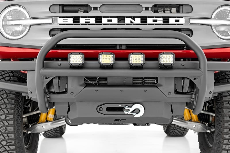 RC Nudge Bar | 20 Inch BLK DRL Single Row LED | OE Modular Steel | Ford Bronco (21-26) (manufacturer page)