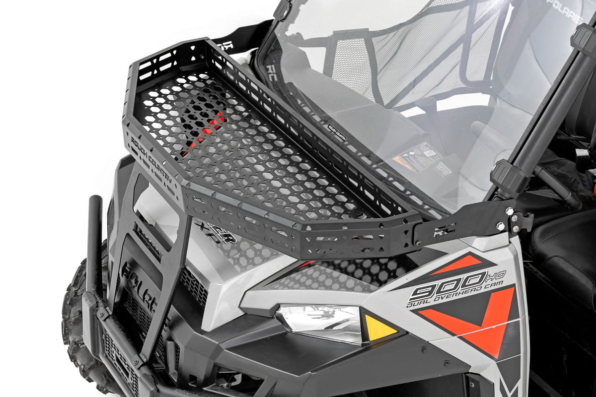 Front Cargo Rack | 6" Black Slimline | Polaris Ranger XP 900/Ranger XP 1000 - Cargo Management (Image 3 of 6)