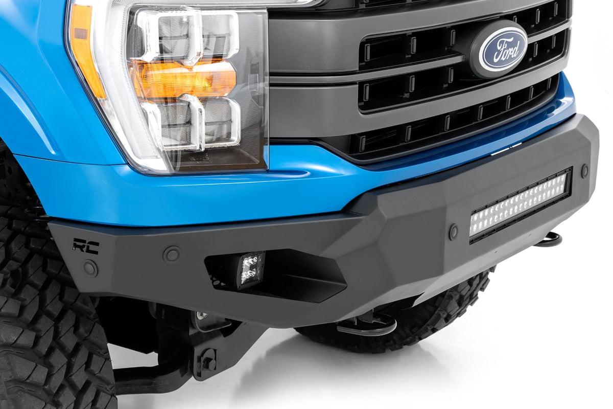 High Clearance Front Bumper | LED Lights & Skid Plate | Ford F-150 (21-23) - Bumpers (Image 3 of 6)