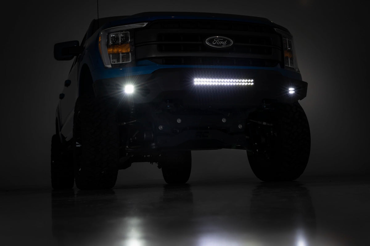 High Clearance Front Bumper | LED Lights & Skid Plate | Ford F-150 (21-23) - Bumpers (Image 5 of 6)