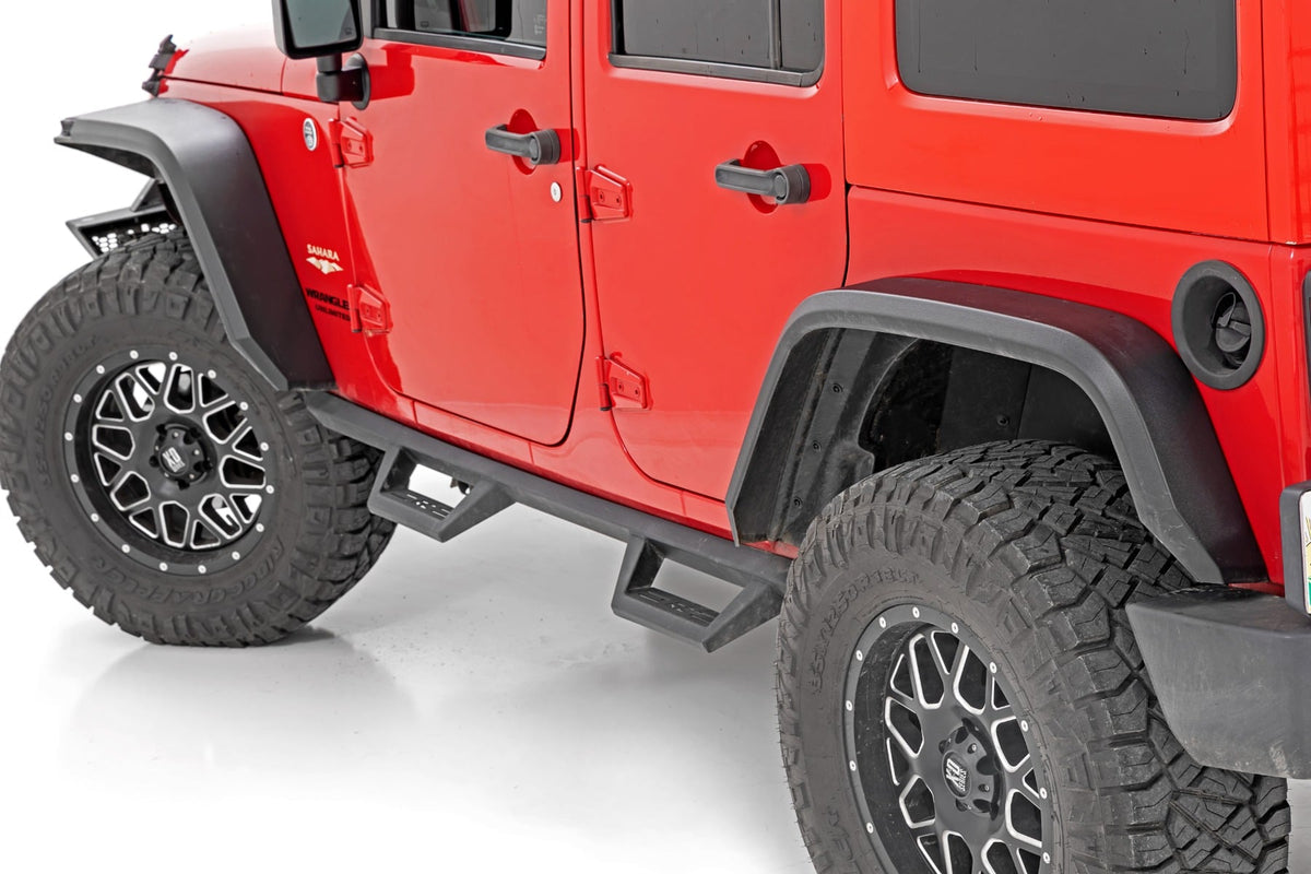 High Clearance LED Flat Fender Flare Kit | UV Treated | Jeep Wrangler JK (07-18) - Fender Flares (Image 3 of 6)