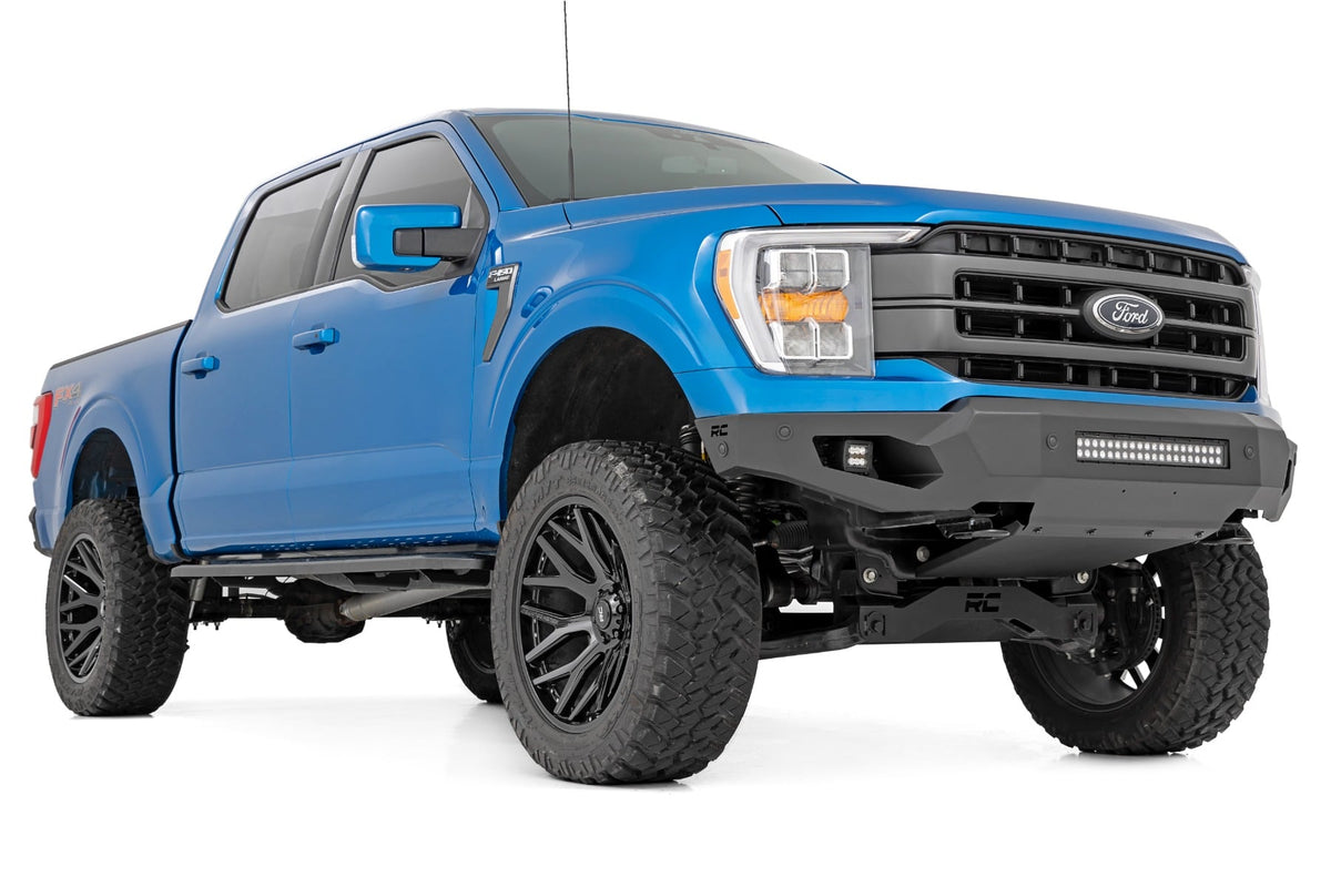 High Clearance Front Bumper | LED Lights & Skid Plate | Ford F-150 (21-23) - Bumpers (Image 2 of 6)