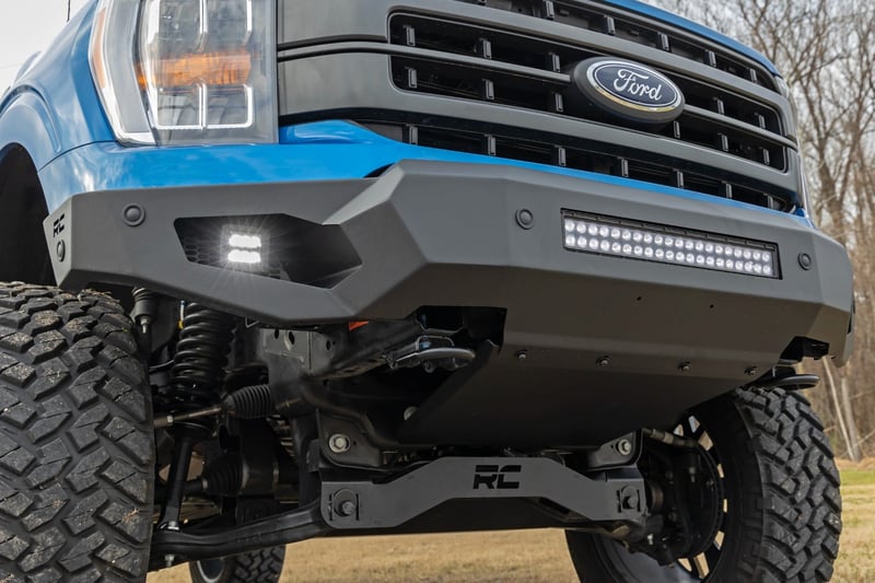 RC High Clearance Front Bumper | LED Lights & Skid Plate | Ford F-150 (21-23) (manufacturer page)