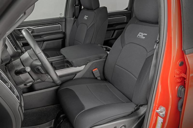 RC Seat Covers |Bucket Seats | FR & RR | Ram 1500 2WD/4WD (2019-2026) (manufacturer page)