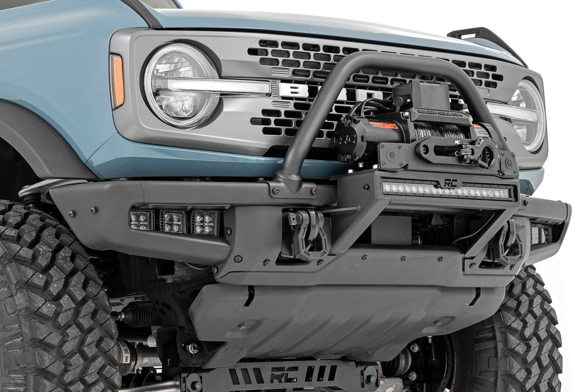 RC High Winch Mount | All Models | 12000S | 20 Inch Black Single Row LED | Ford Bronco (21-26) (manufacturer page)