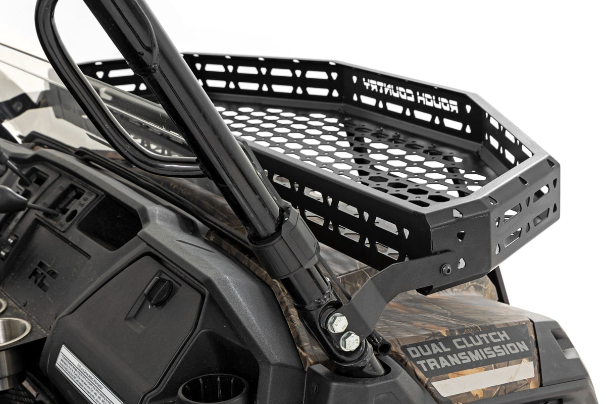 Front Cargo Rack |Black Series LED | 6" Light | Slim Line | Honda Pioneer 1000 - Cargo Management (Image 2 of 6)