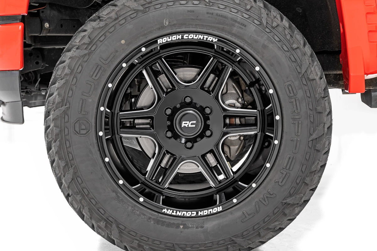 Rough Country 92 Series Wheel | Machined One-Piece | Gloss Black | 20x12 | 8x6.5 | -44mm - RC Wheels (Image 6 of 6)