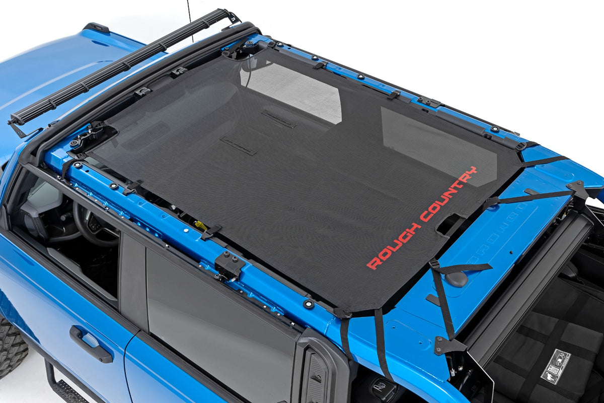 Mesh Bikini Top Plus | Black | Ford Bronco 4WD (2021-2026) - Jeep Tops (Image 3 of 6)