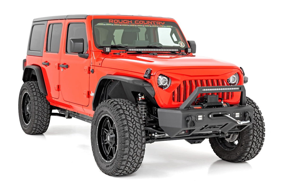 High Clearance LED Flat Fender Flare Kit | UV Treated | Jeep Wrangler JL (2018-2026) - Fender Flares (Image 4 of 6)