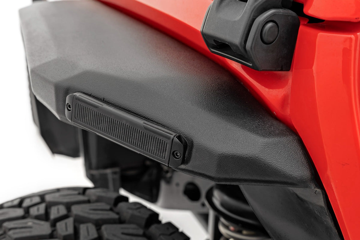 High Clearance LED Flat Fender Flare Kit | UV Treated | Jeep Wrangler JL (2018-2026) - Fender Flares (Image 3 of 6)