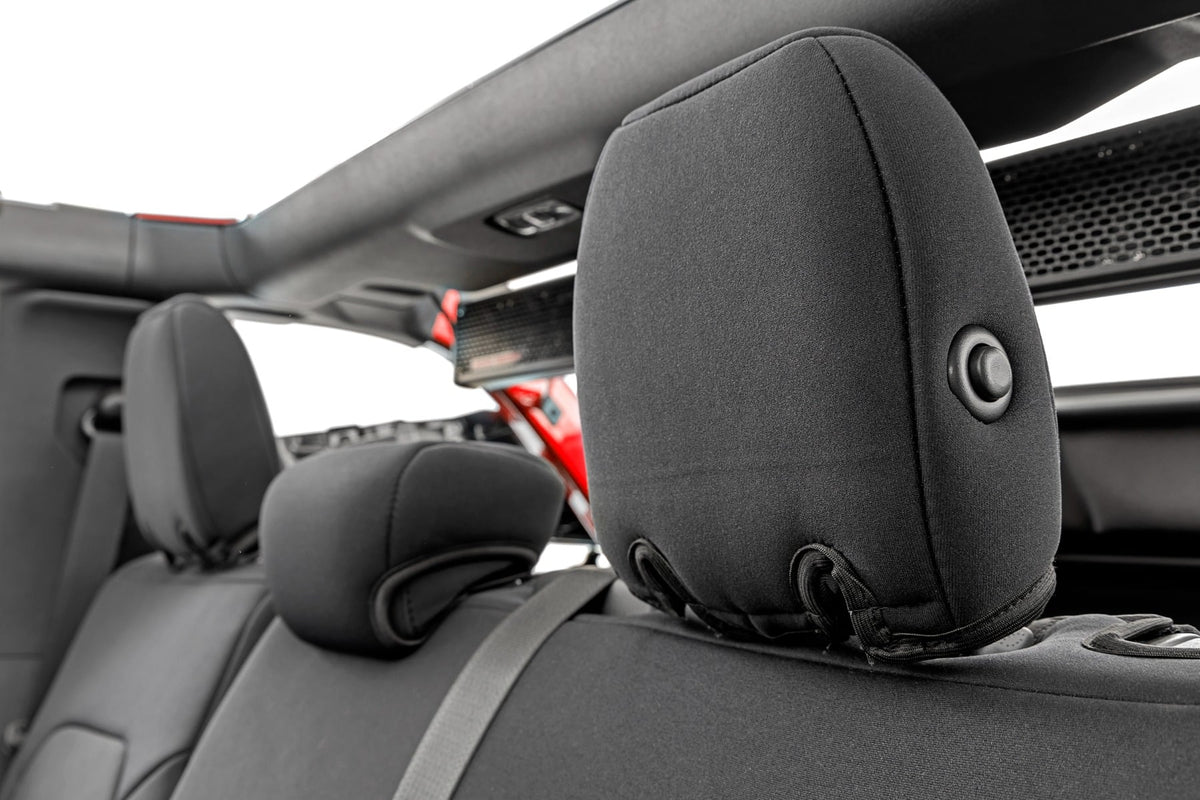 Seat Covers | Bucket Seats |W/Fold Down RR Armrest |FR & RR | 4DR | Ford Bronco (21-26) - Interior & Mats (Image 3 of 5)