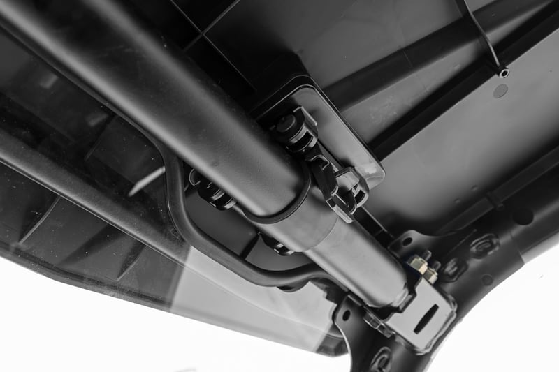RC Vented Full Windshield | Scratch Resistant | Polaris RZR Turbo R (manufacturer page)