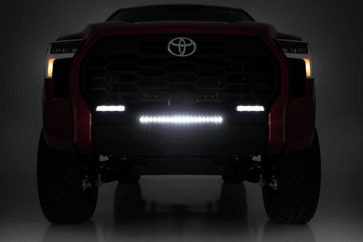 LED Light Kit | Bumper Mount | 20" Black Slim Line | Toyota Tundra (22-26) - Lighting & Acc (Image 6 of 6)