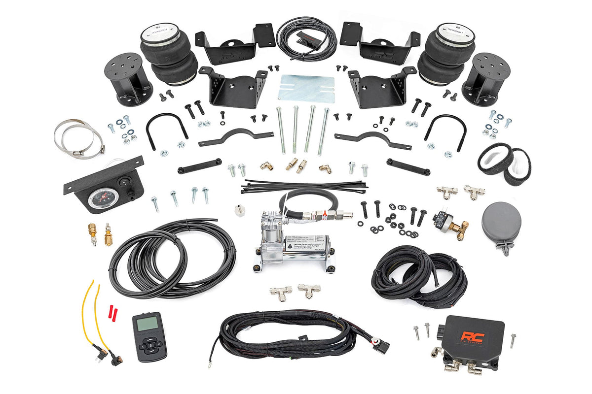 Air Spring Kit w/compressor | Wireless Controller | 3-5 Inch Lift Kit | Chevy/GMC 2500HD/3500HD (20- - Air Spring Kits (Image 1 of 3)