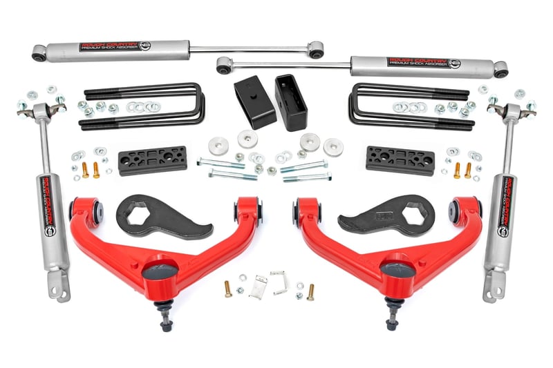 RC 3 Inch Lift Kit | Vertex | w/ Overloads | Chevy/GMC 2500HD/3500HD (20-26) (manufacturer page)