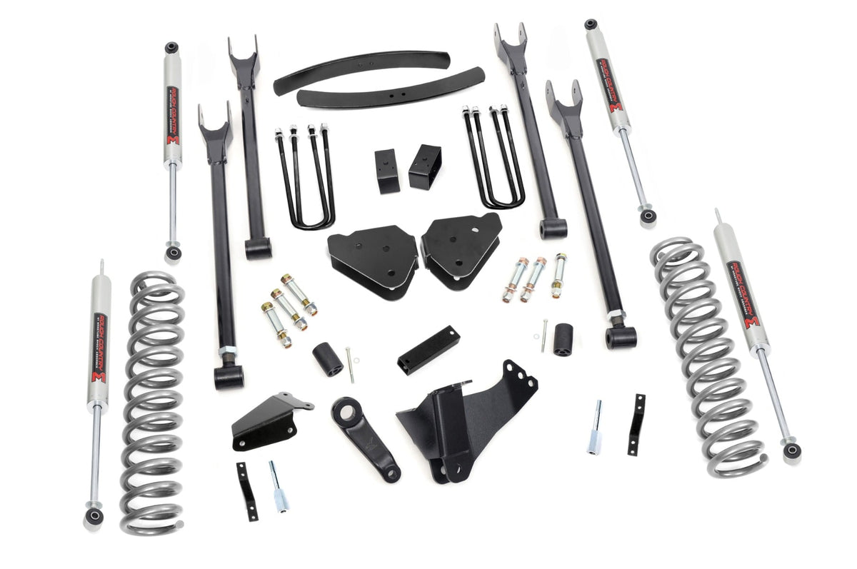 Rough Country 57840 6 Inch Lift Kit | Gas | 4 Link | M1 | Ford F-250/F-350 Super Duty 4WD (05-07) - Image 1