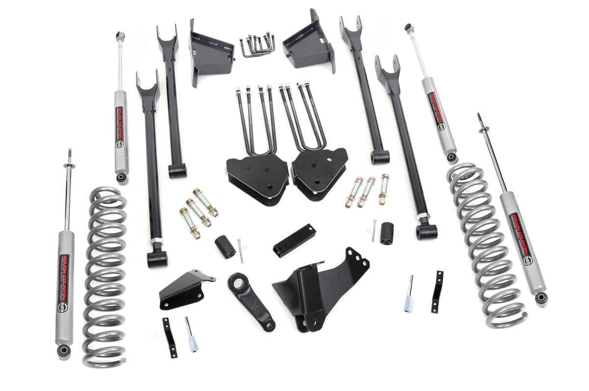 RC 8 Inch Lift Kit | 4 Link | RR Blocks | Vertex | Ford F-250/F-350 Super Duty (05-07) (manufacturer page)