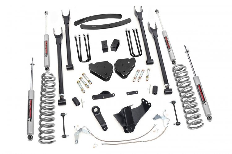 6 Inch Lift Kit | Gas | 4 Link | Ford F-250/F-350 Super Duty 4WD (2008-2010) - Susp Lift Kits 4wd (Image 1 of 2)
