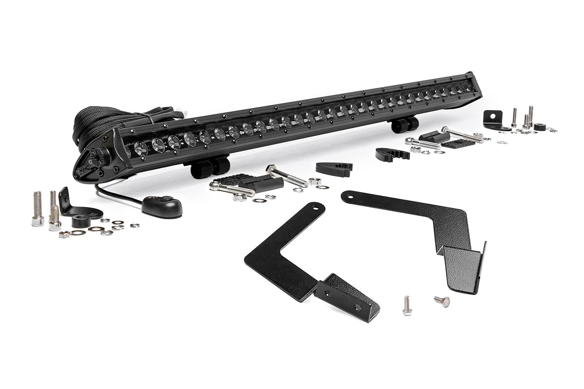 LED Light Kit | Lower Grille Mount | 30" Black Single Row | Toyota Tacoma (16-23) - Lighting & Acc (Image 1 of 6)