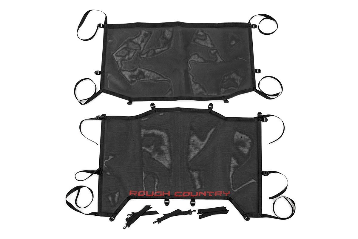Mesh Bikini Top Plus | Black | Jeep Wrangler JL (21-23)/Wrangler Unlimited (18-23) - Jeep Tops (Image 1 of 6)