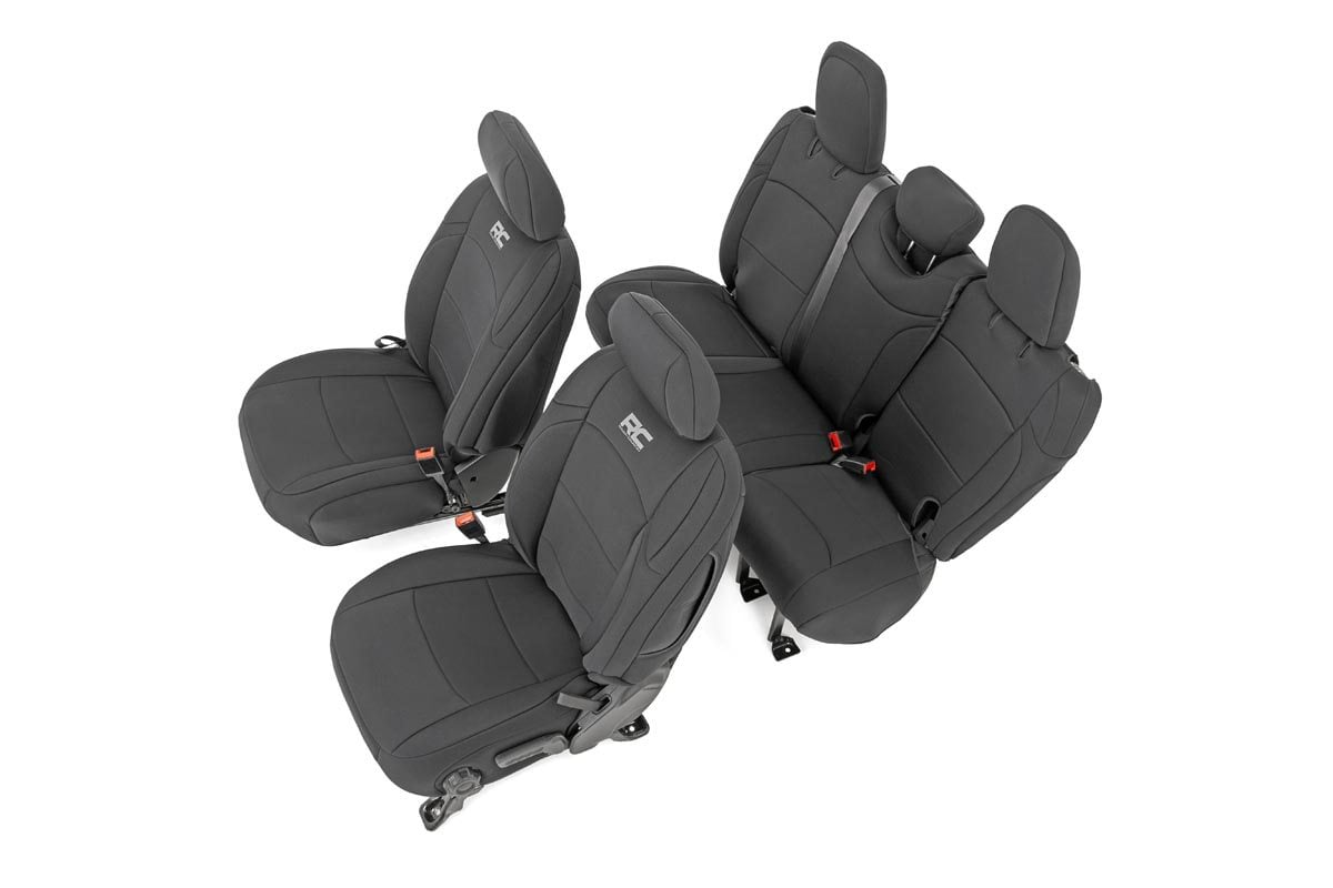 Seat Covers | Front and Rear | Jeep Wrangler Unlimited 4WD (2018-2026) - Interior & Mats (Image 1 of 6)