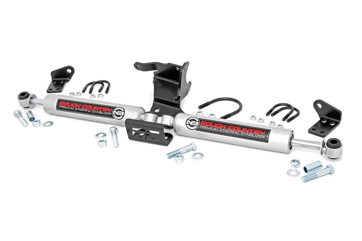 N3 Steering Stabilizer | Dual | 2.5-8 Inch Lift | Jeep Gladiator JT/Wrangler JL (18-26) - Shocks & Stabilizers (Image 1 of 6)