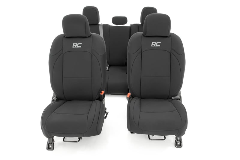 RC Seat Covers | Front and RR No Cup Holder | Jeep Gladiator JT 4WD (2020-2026) (manufacturer page)