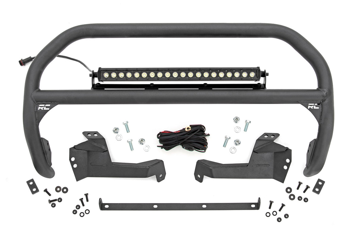 Nudge Bar | 20 Inch Black Single Row LED | Ford Bronco Sport 4WD (2021-2024) - Bull Bars (Image 1 of 6)