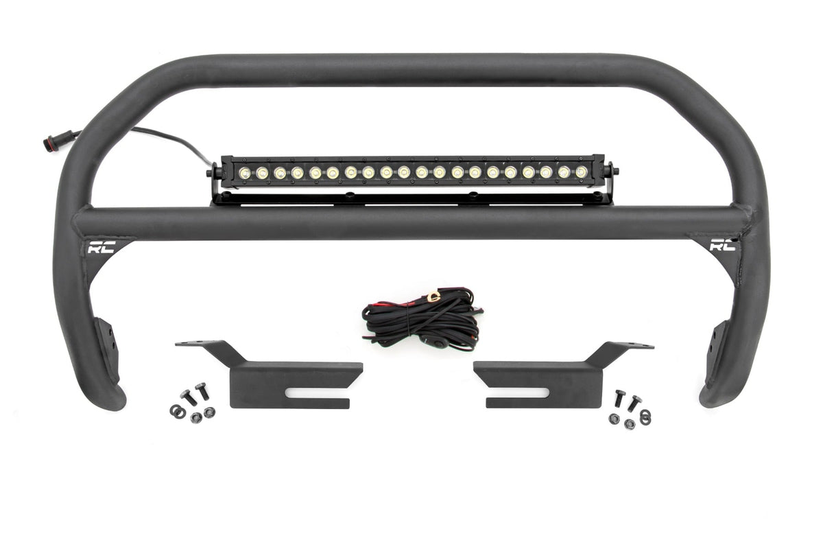 Nudge Bar | 20 Inch BLK DRL Single Row LED | Ford Bronco 4WD (2021-2026) - Bull Bars (Image 1 of 6)