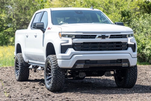 RC Tow Hooks | Forged | Red | Chevy Silverado 1500 2WD/4WD (2019-2022) (manufacturer page)