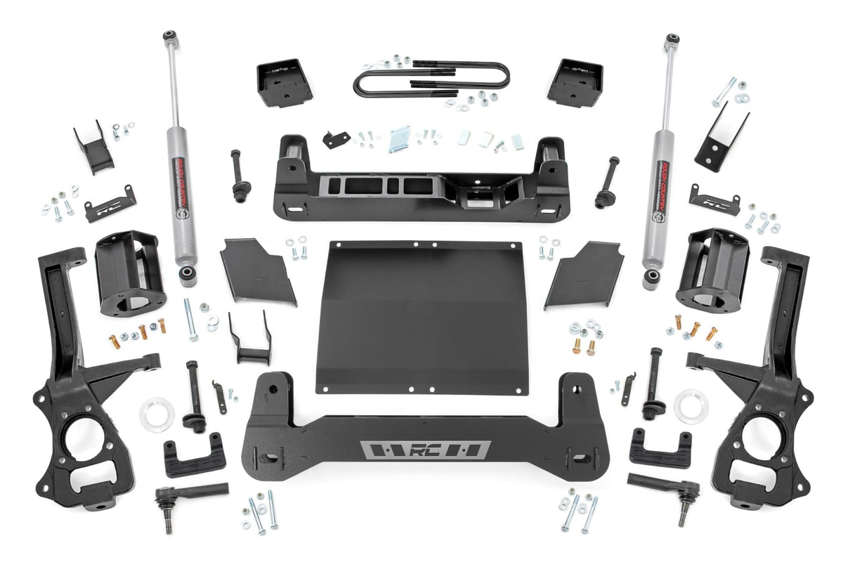 6 Inch Lift Kit | Mono Leaf Rear | Diesel | Chevy Silverado 1500 4WD (22-24) - Susp Lift Kits 4wd (Image 1 of 6)