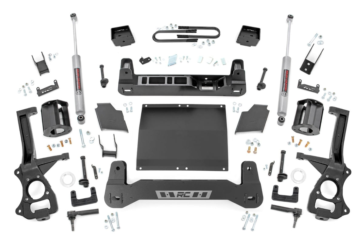 6 Inch Lift Kit | Mono Leaf Rear | Diesel | Chevy Silverado 1500 4WD (25-26) - Susp Lift Kits 4wd (Image 1 of 6)