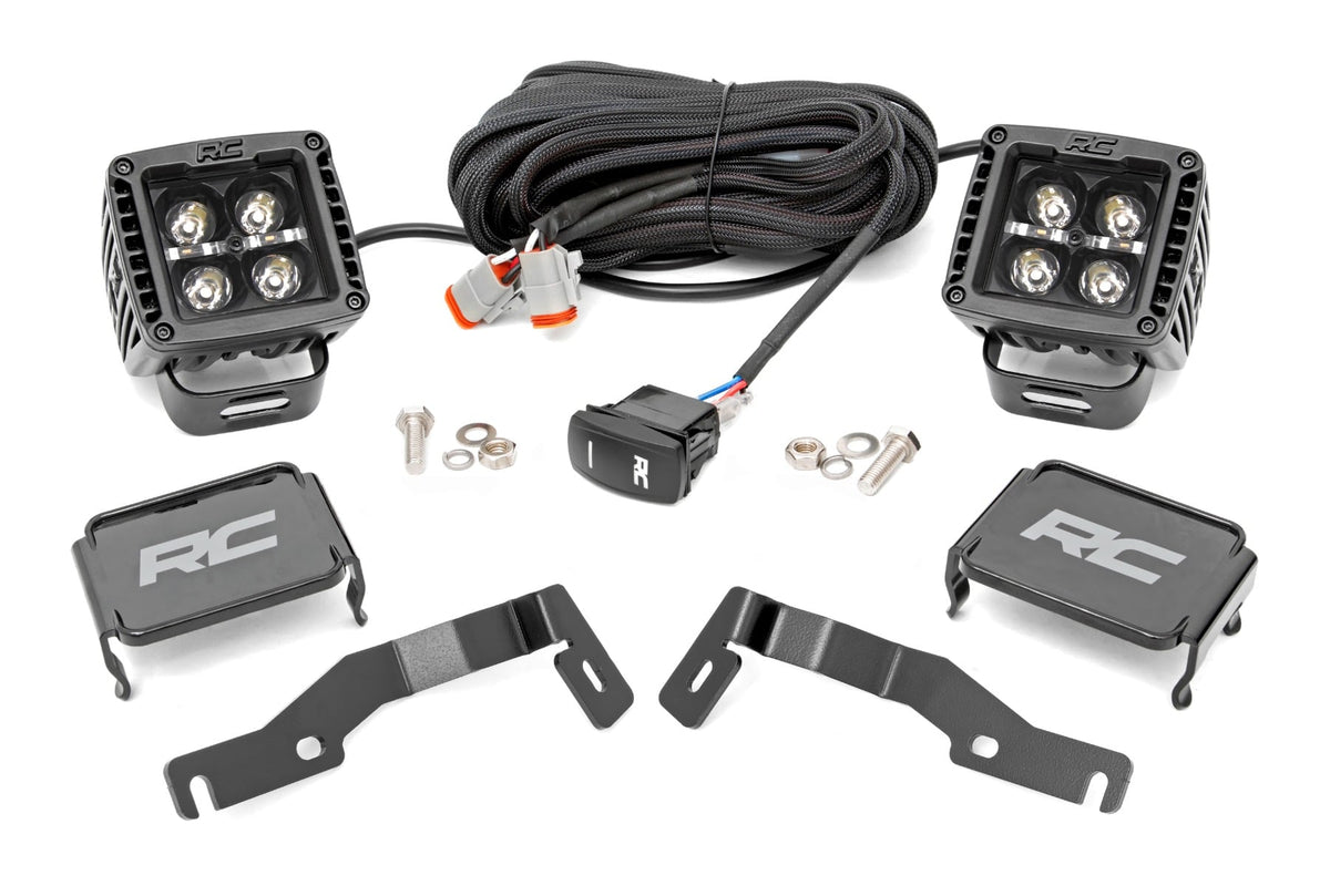 LED Light Kit | Ditch Mount | 2" Black Pair | Amber DRL | Toyota Tacoma (24-26) - Lighting & Acc (Image 2 of 6)