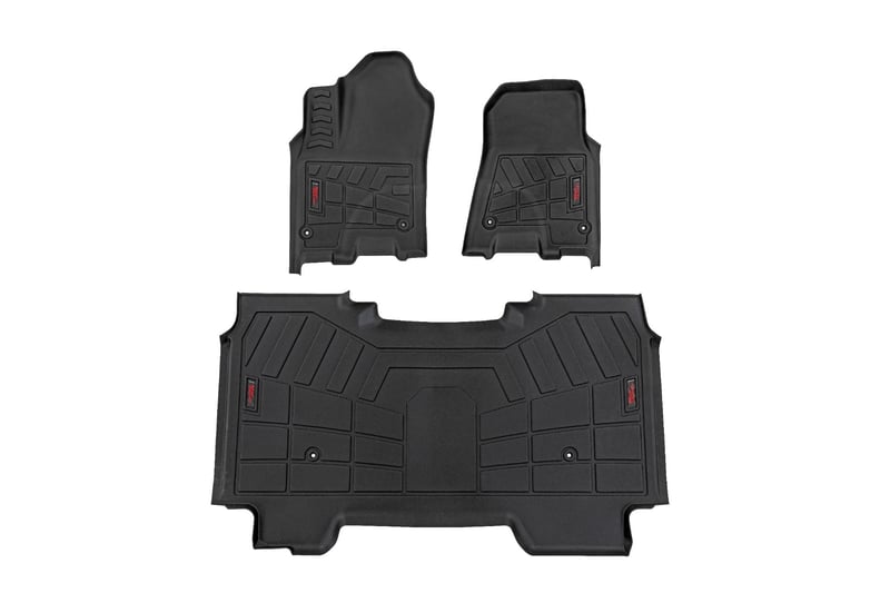 RC Sure-Fit Floor Mats | Front & Rear | Crew | Ram 1500 2WD/4WD (2025-2026) (manufacturer page)