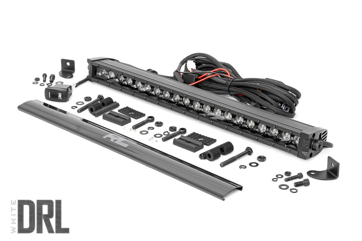 20 Inch Black Series LED Light Bar | Single Row | Cool White DRL - Lighting & Acc (Image 2 of 6)