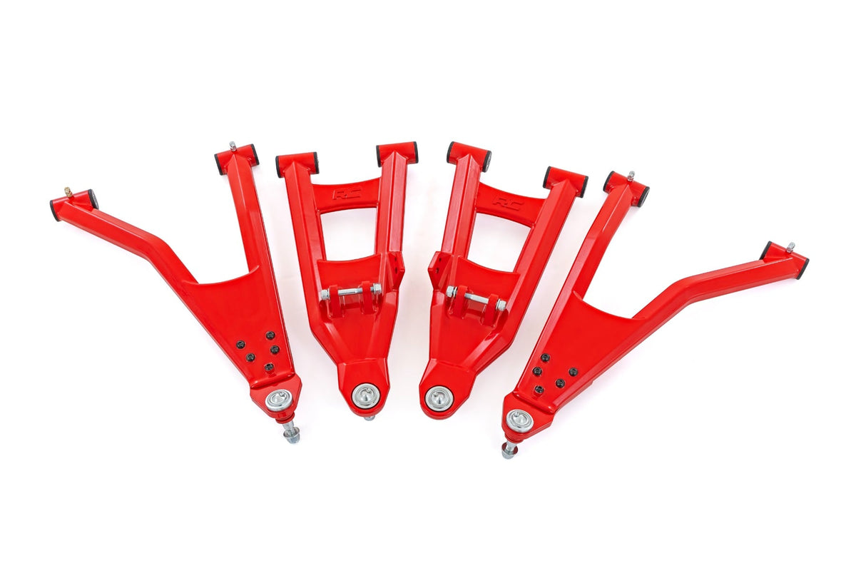 Red Aluminum Control Arms | 2" Forward Offset | Polaris Ranger XP 1000 - Susp Lift Kits UTV (Image 1 of 6)