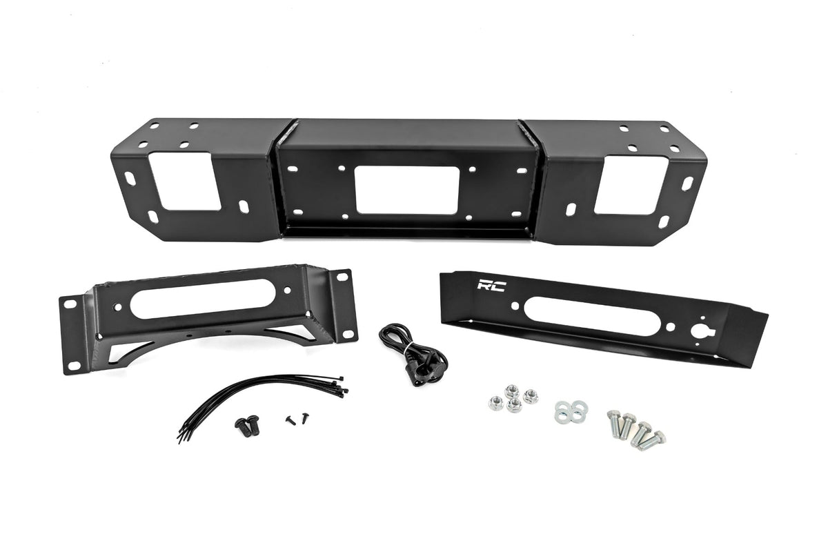 Rough Country 1162 Winch Mounting Plate | Factory Bmpr | Jeep Wrangler JK/Wrangler Unlimited (07-18) - Image 1