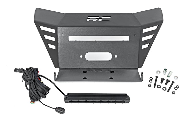 RC Winch Plate | 10" Black Slimline | Honda Pioneer 520 (manufacturer page)