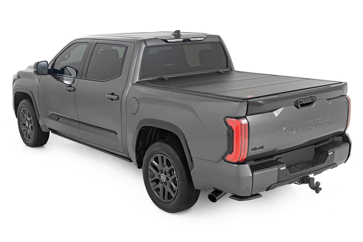Hard Tri-Fold Flip Up Bed Cover | 5'7" | Toyota Tundra 2WD/4WD (2022-2026) - Bed Covers (Image 3 of 6)