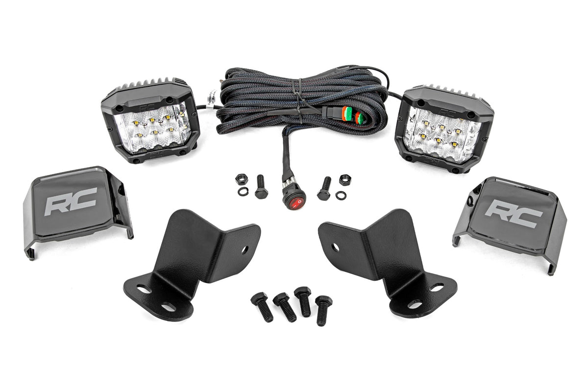 LED Light Kit | Rear Mount | 3" Chrome Pair | Wide Angle | Segway 570 F - Lighting & Acc (Image 1 of 6)