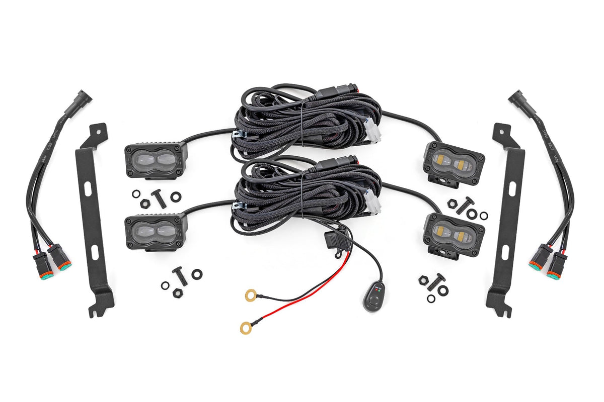 LED Fog Light Kit | 3x1.75 Inch Black Series Slim Aux | Toyota Tacoma (24-26) - Lighting & Acc (Image 1 of 6)