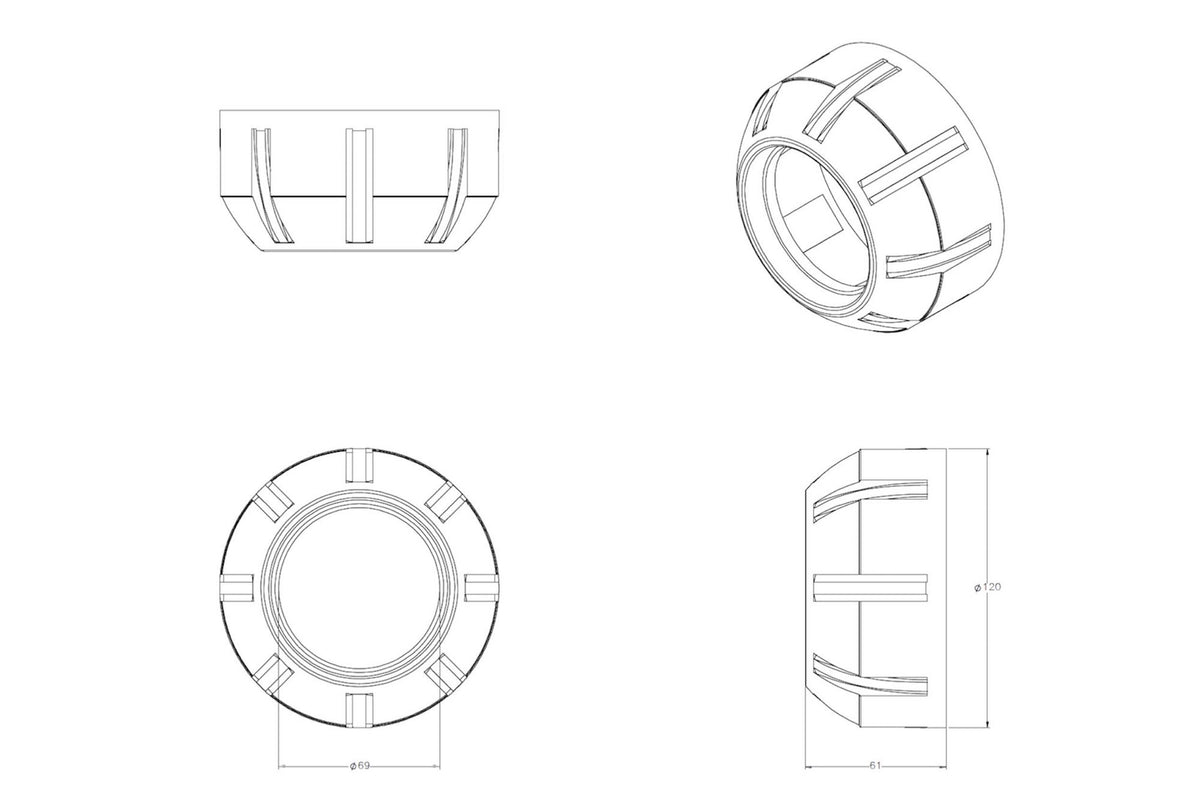 Bullet Projector Shroud - Shrouds (Image 4 of 6)