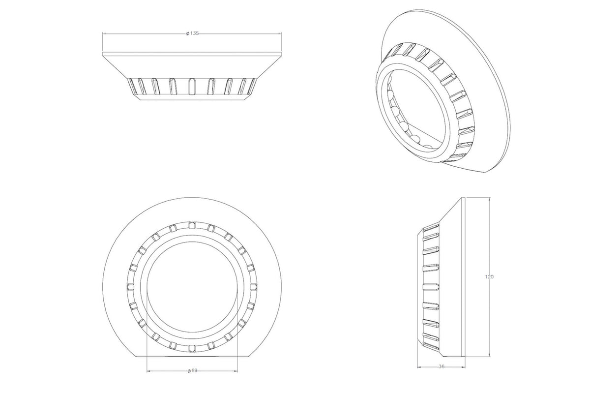 E46-R Extended Projector Shroud - Shrouds (Image 4 of 6)