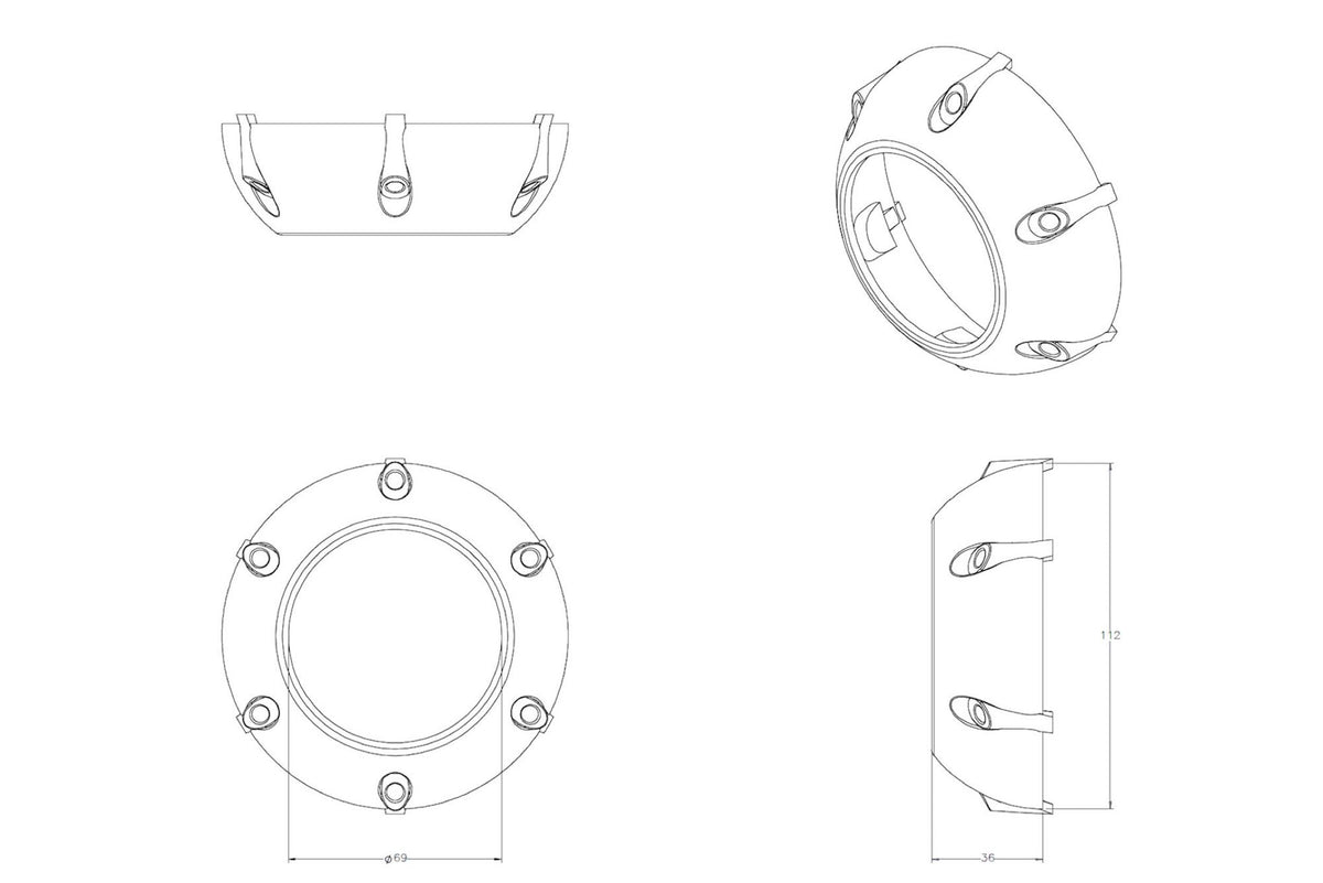GTi-R Projector Shroud - Shrouds (Image 4 of 6)