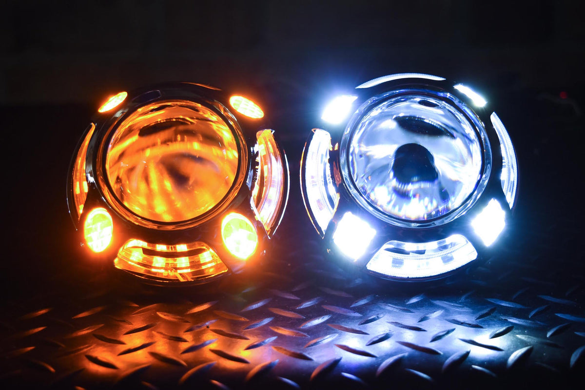 Panamera 2.0 Projector Shroud (White/Amber LED Switchback) - Shrouds (Image 5 of 6)